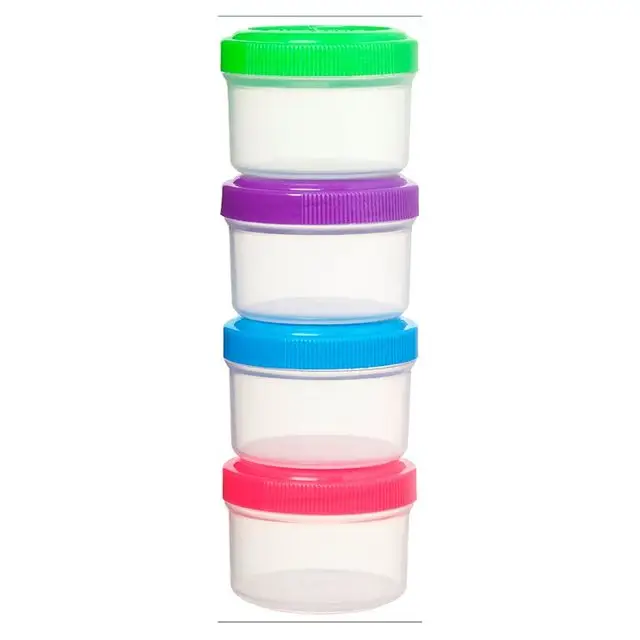 Hoge Kwaliteit Plastic 35 Ml Dressing Potten Containers Met Seal Type Schroef Top Deksel Voor Keuken En Eetkamer Gebruik
