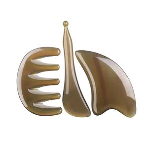 Buffalo Horn <b>Face</b> Massager Gua Sha Board for <b>Face</b> Lifting Scraping - Product Image 2