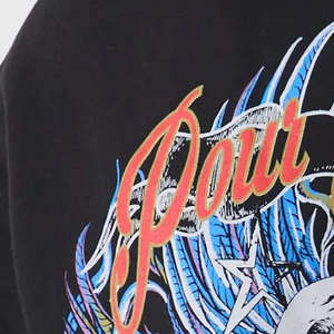 Sweat à capuche oversize en molleton 100% coton de haute qualité pour homme, impression personnalisée, épaules thermiques, écologique, automne - Product Image 3