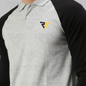 Camisetas de Oficina RS Premium, Manga Larga, Color Sólido, Corte Regular, Bordadas, con Logotipo Personalizado, Poliéster/Algodón - Product Image 2