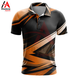 Polo de hombre de calidad superior sublimación diseño geométrico OEM venta al por mayor tela personalizada color y tamaño camisa polos - Product Image 5