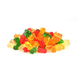 批发散装包装果味3D熊心形环形软口香糖口香糖糖糖果