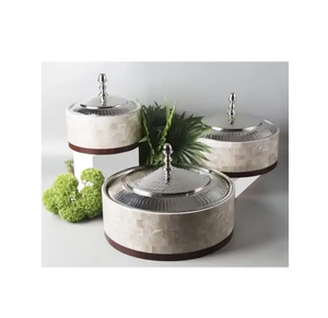 <b>SET</b> OF THREE Hot Case Dining Room Tabletop Casserole Use For Kitchen And <b>Cookware</b> Handmade Good Price - Product Image 4