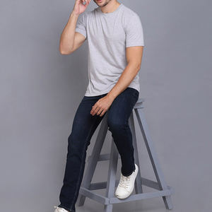 Fabricant de vêtements de t-shirts pour hommes à manches courtes été en gros meilleure vente décontracté blanc couleur unie respirant O cou - Product Image 2