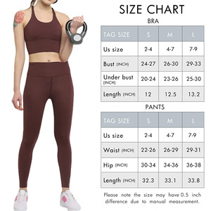 Vêtements de yoga de marque personnalisée pour les femmes leggings et ensembles de soutien-gorge à motif solide pour les vêtements de sport de fitness - Product Image 6