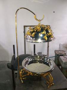 Plato de frotamiento de acero inoxidable de alta resistencia con tapa enrollable para un servicio sin problemas en salones de banquetes, bodas y lugares de catering - Product Image 3