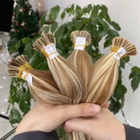 Extensiones de cabello humano natural virgen 100% al por mayor, paquete de cabello de muestra gratis, extensiones de cabello humano de alta calidad I Tip
