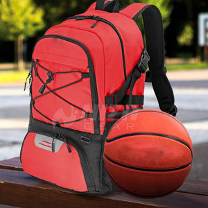 Sac à dos de basketball décontracté personnalisé avec porte-ballon, grande capacité, écologique, doublure en nylon respirant, bandoulière arquée, sport - Product Image 4