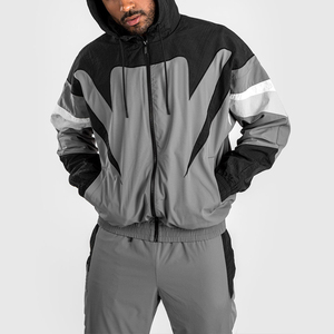 Conjunto Cortavientos Personalizado para Hombre, Conjunto de 2 Piezas Cortavientos para Hombre, Trajes Cortavientos, Nuevo Estilo Deportivo, Bloques de Color, Cierre de Cremallera - Product Image 4