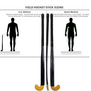 Bâtons de hockey sur gazon en bois de haute qualité, personnalisés avec logo, haute performance, légers, robustes, équipement en bois, bâton à faible courbure - Product Image 2