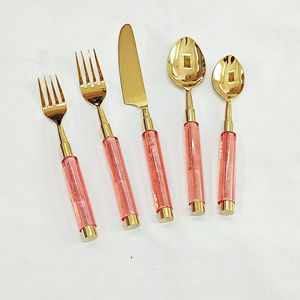 Qualité inégalée, approvisionnement direct d'usine, ensembles de couverts en acier inoxydable, polissage miroir, design élégant/luxueux pour hôtel et maison - Product Image 6