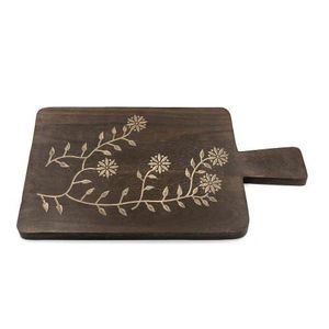 Tabla de cortar de mármol y madera de acacia negra elegante personalizada, tabla de corte de queso o charcutería de frutas para servir de mármol, cocina - Product Image 3