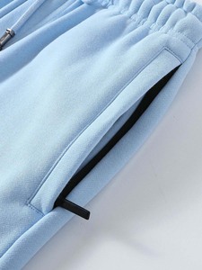 Chándal acampanado lavado ácido con logotipo personalizado para hombre chándal acampanado de invierno con bordado de chenilla de felpa francesa de peso pesado para hombre-Plus - Product Image 6