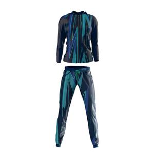 Conjunto Deportivo de Invierno para Hombre, 100% Algodón, Informal, Manga Larga con Capucha y Cintura Elástica, Color Sólido, Tejido Grueso y Suave - Product Image 1