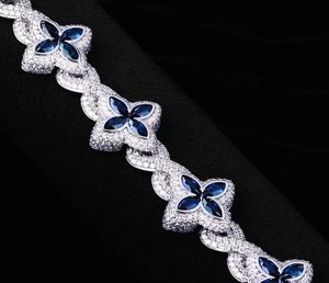 RB Gems 14K Or VVS Moissanite Bracelet Personnalisable Exquis Hip Hop Bijoux Glacé Cubain Lien Chaîne Fine Charme Bracelet - Product Image 2