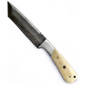 Ensemble de couteaux en acier damas à haute teneur en carbone de qualité supérieure avec belle poignée en palissandre pour la chasse en plein air Camping OEM personnalisable - Product Image 4