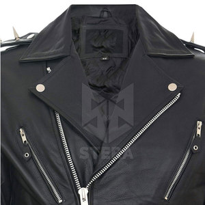 Chaqueta de Cuero para Hombre, Cálida y Transpirable para Invierno, con Cuello Alto, de Piel de Vaca, Impermeable, Ecológica, para Uso Casual, a Precio Razonable - Product Image 4