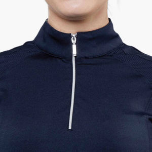 En demande femmes chemises d'équitation Baselayer Top Show Shirt Sportswear vêtements équestres personnalisés en gros chemise d'équitation - Product Image 5