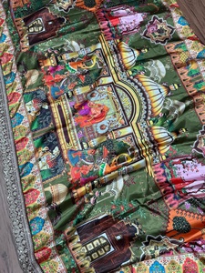 Effortless Elegance Our Modal Gajji Silk <b>Pashmina</b> Printed Saree Heavy Fancy Blouse Wedding Classic Party Festival Ethnic Wear - Product Image 6