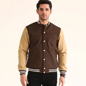 Chaqueta Universitaria de Béisbol Personalizable para Hombre con Cuero Genuino, Parches Bordados de Chenilla de Invierno, Estilo Letterman - Product Image 6