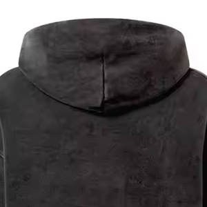 Pull à capuche pour hommes 100% coton à manches longues doublé polaire Logo personnalisé coupe confortable Style Streetwear OEM ODM - Product Image 6