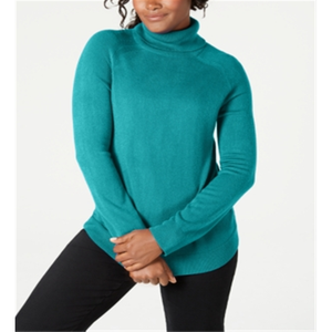 Maglione a Collo Alto Luxsoft da Donna Karen Scott, Blu, Stile Casual, Traspirante, alla Moda per la Stagione Autunno/Inverno, Taglia Piccola - Product Image 1