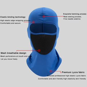 Pasamontañas deportivo personalizado ligero de alta elasticidad transpirable de verano al aire libre con protección solar, pasamontañas para ciclismo, máscara de esquí con ranura para gafas - Product Image 5