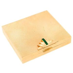 Top vente forme carrée plaqué or étui à cigarettes boîte de rangement pour les cadeaux utiliser hommes fumer accessoires étui à cigarettes en métal - Product Image 1