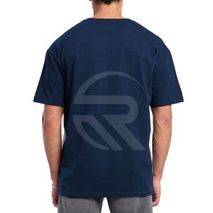 ROMAAN INDUSTRIES T-shirt d'été personnalisé avec logo imprimé pour homme, 100 % coton, coupe ample et respirante, écologique - Product Image 2