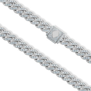 Charmant collier Moissanite plaqué or 14 carats E couleur coupe brillante VVS2 clarté Hip Hop unisexe Designer bijoux fins en gros - Product Image 3