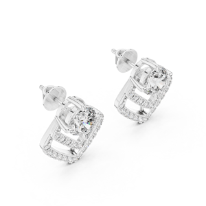 Boucles d'oreilles Moissanite 22K en or blanc jaune rose intemporel et argent conçues pour les acheteurs B2B exigeants - Product Image 6