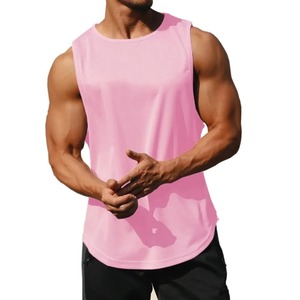Camiseta sin mangas informal para correr de verano para hombre, 100% algodón, nueva moda de estilo callejero, Top de punto transpirable, ropa deportiva sublimada - Product Image 2