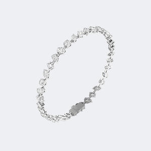 5.00CTW Mixed Shape Diamond Tennis <b>Bracelet</b> 14k <b>Gold</b> Lab Grown D Color VVS Multi-Cut Fancy Link Jewelry for Women - Product Image 6