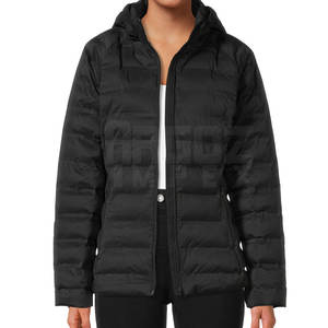 Recién llegado, chaqueta acolchada de invierno de alta calidad para mujer, transpirable y de punto con logotipo personalizado y cierre de cremallera - Product Image 5