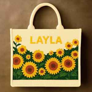 Fourre-tout perlé personnalisé, fourre-tout de mariage personnalisé, sac de perles florales, sac de mariage personnalisé, cadeau de demoiselle d'honneur, fourre-tout floral bleu, - Product Image 1