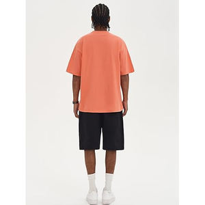 Camisetas Casuales de Manga Corta con Cuello Redondo y Corte Regular para Hombre, 100% Algodón, Tela de Lona de 260g, Transpirable, Diseño Liso - Product Image 2