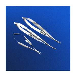 Lot de 10 porte-aiguilles de micro-chirurgie Castroviejo de qualité O.R Kit incurvé et droit ensemble d'instruments manuels instruments médicaux - Product Image 6