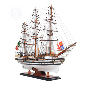 Amerigo Vespucci, modelo de barco, pintura mediana, artesanía de madera hecha a mano para decoración del hogar, placa de trofeo de explorador famoso inspirada, regalo - Product Image 6