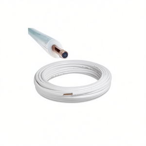 Rouleau de 20 m de tuyau de climatisation en cuivre isolé et recouvert de 3/8 pouces - Product Image 2