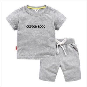 Vêtements d'été pour hommes ensemble deux 2 pièces t-shirt et short unisexe - Product Image 2