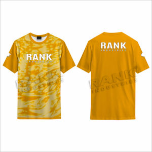 T-shirts pour hommes imprimés, style décontracté tendance, respirants, 100% coton, coupe ample, unis, pour la rue et le bureau. - Product Image 3