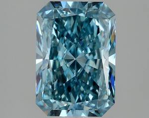 Radiant 2,47 ct Fancy Vivid Blue VVS2 - Product Image 1