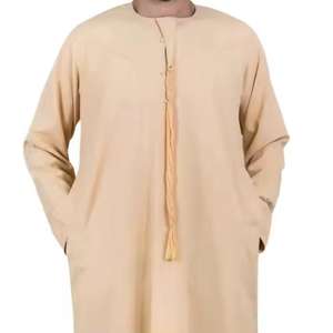 Abaya pour hommes musulmans Vêtements Islam Robes Mode Caftan Pakistan Caftan Arabie Saoudite Jubba Thobe Marocain Ramadan Djellaba Eid - Product Image 5