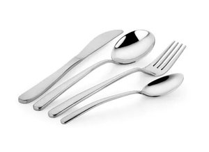 Couverts en acier inoxydable argenté Modern Vibe Trendy pour des réglages jeunes et dynamiques - Product Image 3