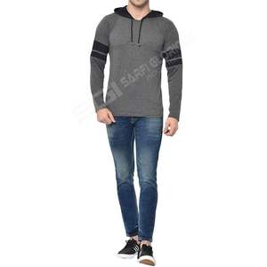 High Quality Thick <b>Oversized</b> Heavyweight Blank <b>Fleece</b> <b>Hoodie</b> Custom 400 Grams Cotton Blend <b>Men</b> <b>Hoodie</b> - Product Image 6