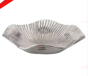 Bol de service de nourriture au design étonnant fini argent de haute qualité avec support pour restaurant et bar d'hôtel - Product Image 4