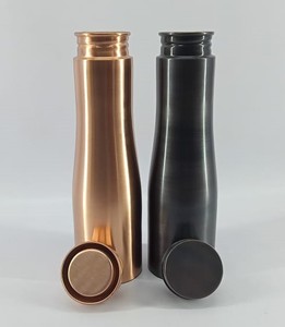 Gran botella de agua de cobre saludable puro 100%, gran oferta ecológica para deportes Ayurveda con beneficios de cobre, vasos de plástico - Product Image 4