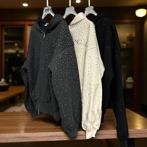 Hoodie unisexe surdimensionné en molleton 100 % coton épais, brodé, avec poches, style streetwear, collection hiver 2026, personnalisable par le fabricant - Product Image 1