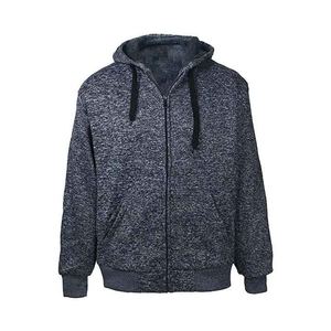 <b>Top</b> Pick <b>Men's</b> Fleece Hoodie with Full Zipper Long Sleeve Sweatshirt Ribbed Cuff Solid Color Wholesale Full <b>Zip</b> Hooded Sweater - Product Image 3