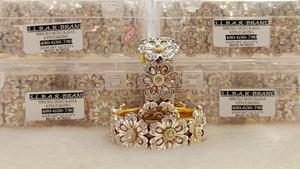 Premium Rajwadi Bangles Set for Women Wedding and Bridal Wear Fancy <b>Metal</b> Bangles with Sparkling Stone Offered in Multiple Color - Product Image 2